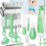 OTTOLIVES Baby Healthcare and Grooming Kit, 24 in 1 Baby Electric Nail Trimmer Set Newborn Nursery Health Care Set for Newborn Infant Toddlers Baby Boys Girls Kids Haircut Tools (0-3 Years+) (Pink)